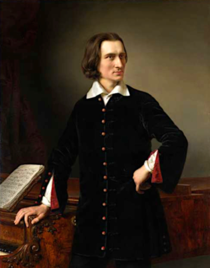 Barabas portrait of Liszt, 1847
