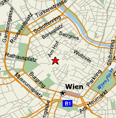 map of Girl's Gymnasium at Wallnerstrasse 2, Vienna, 2005