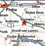 map of Seelau, Prague, Iglau