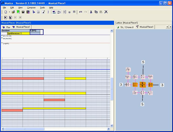 Tonescape Studio 2005 Notation Composer, Just Intonation Musical Scale